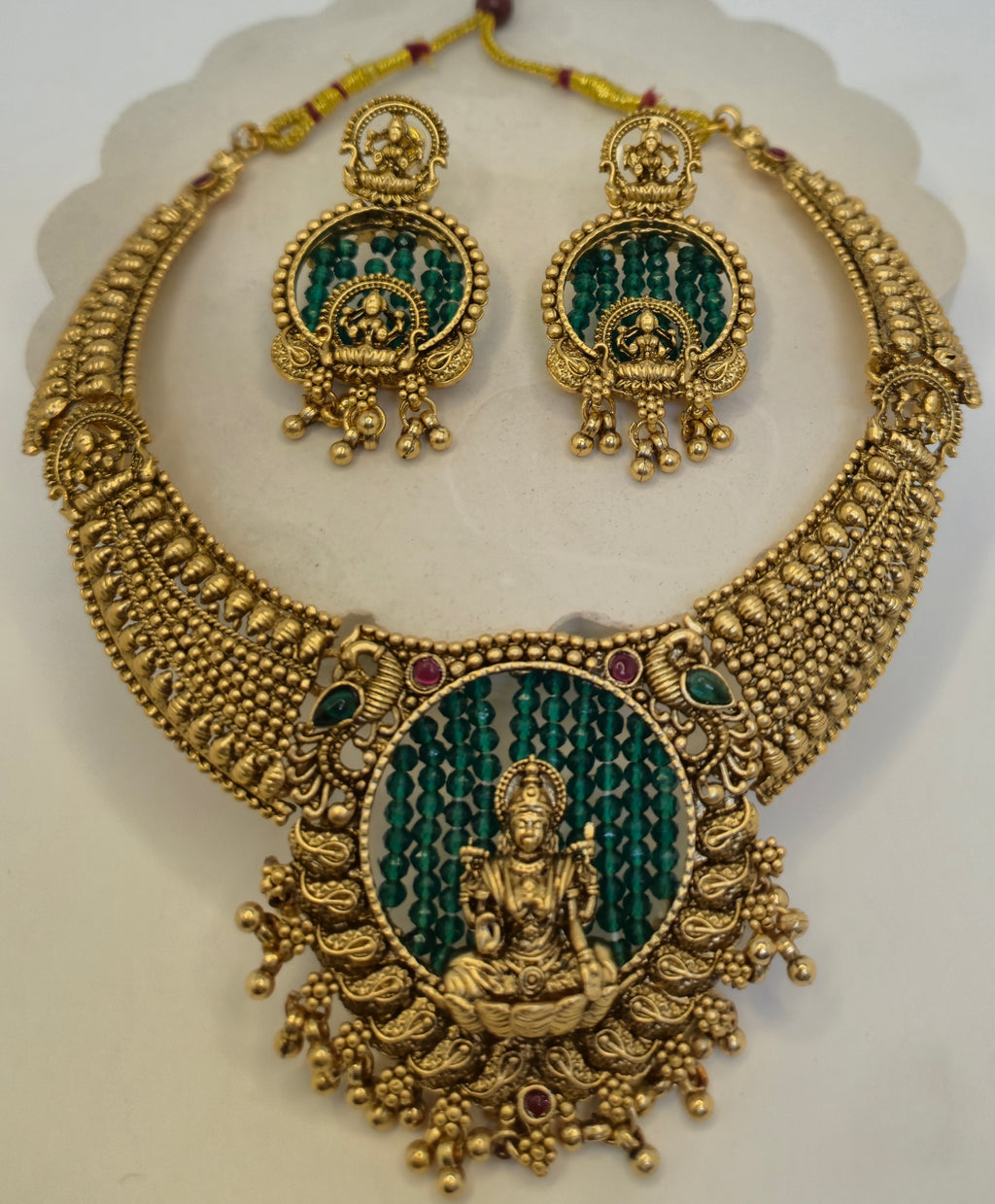 Antique Lakshmi Temple Jewelry Set