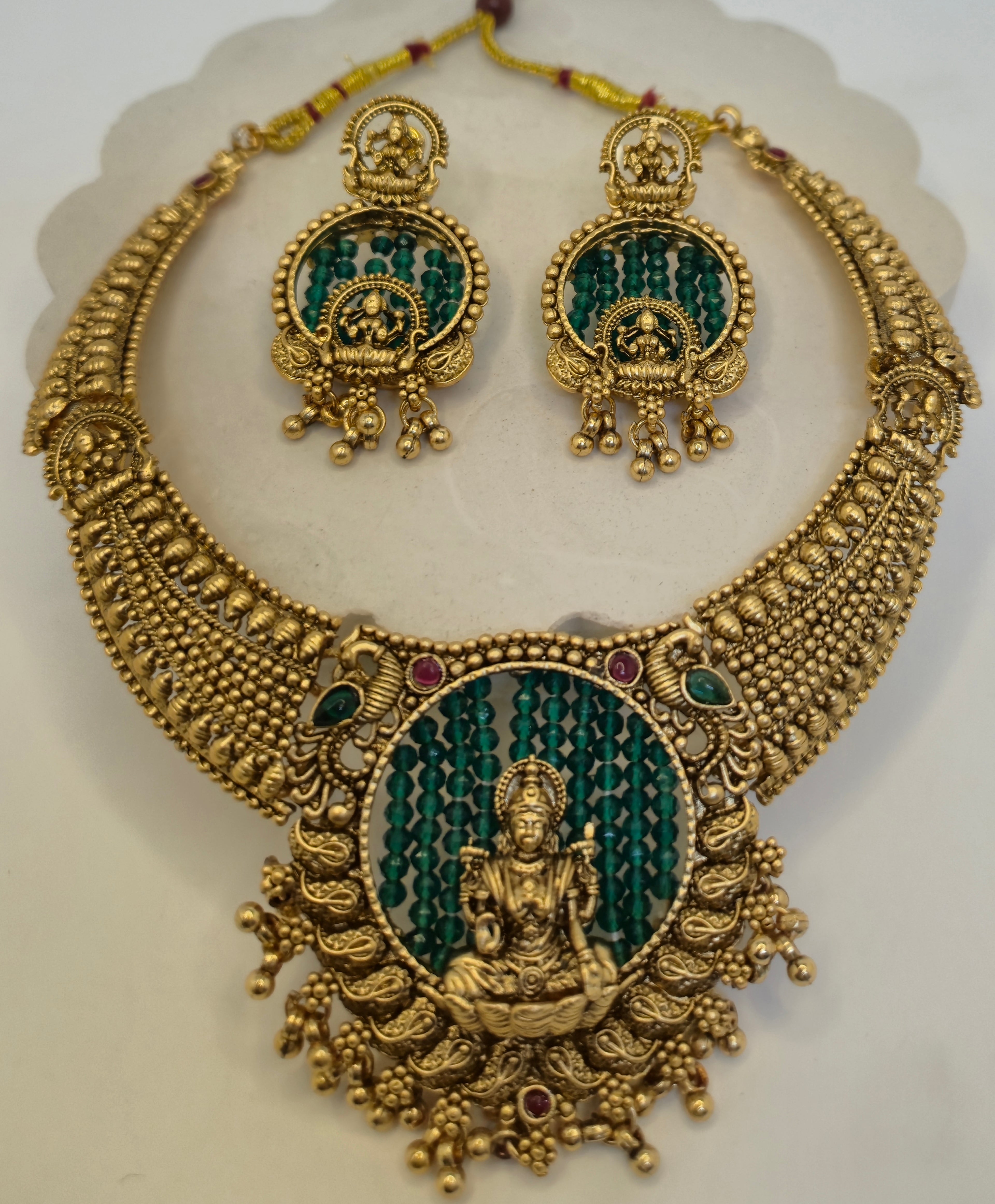 Antique Lakshmi Temple Jewelry Set