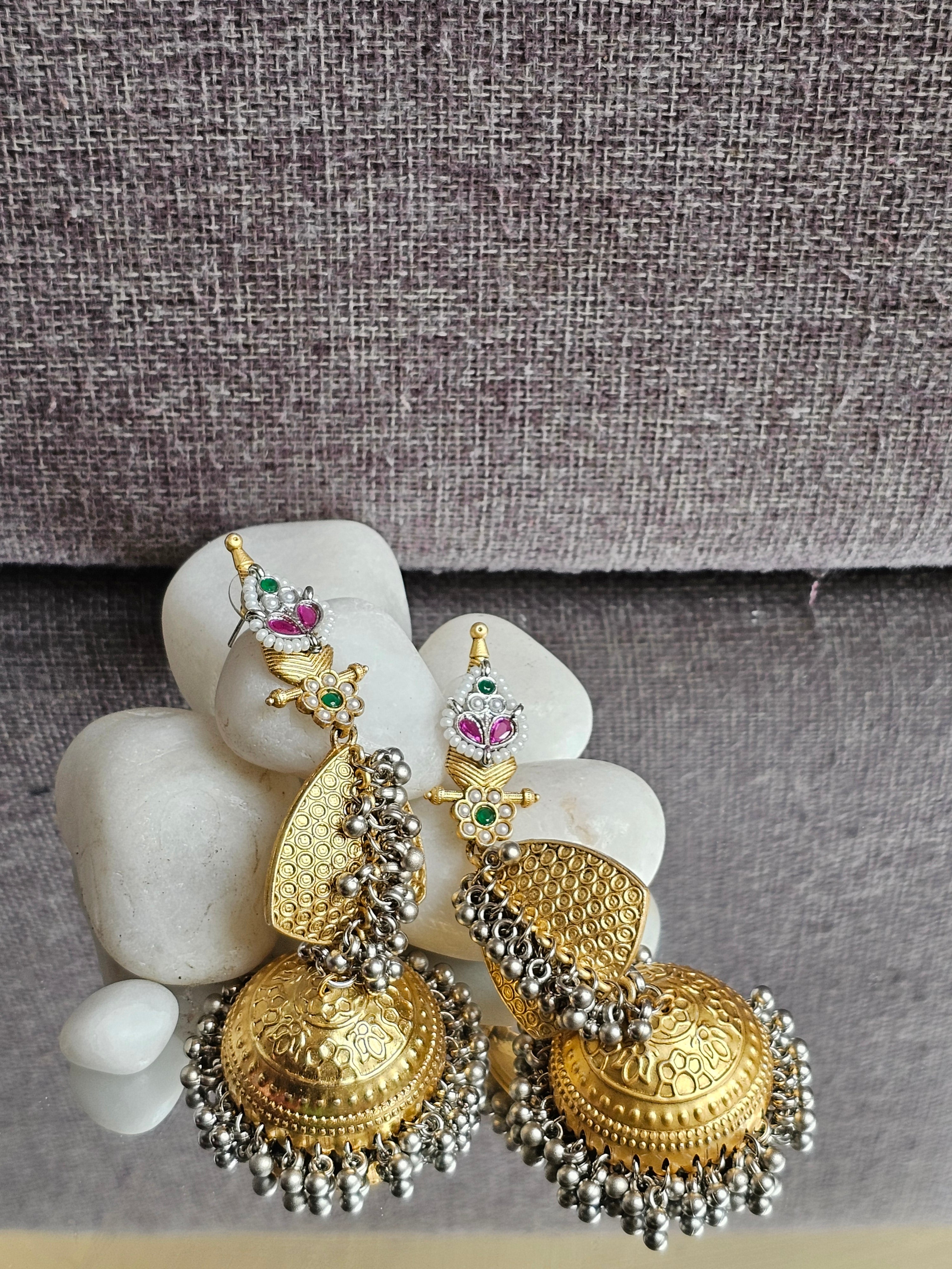 Rani Jhumka Heritage Earrings