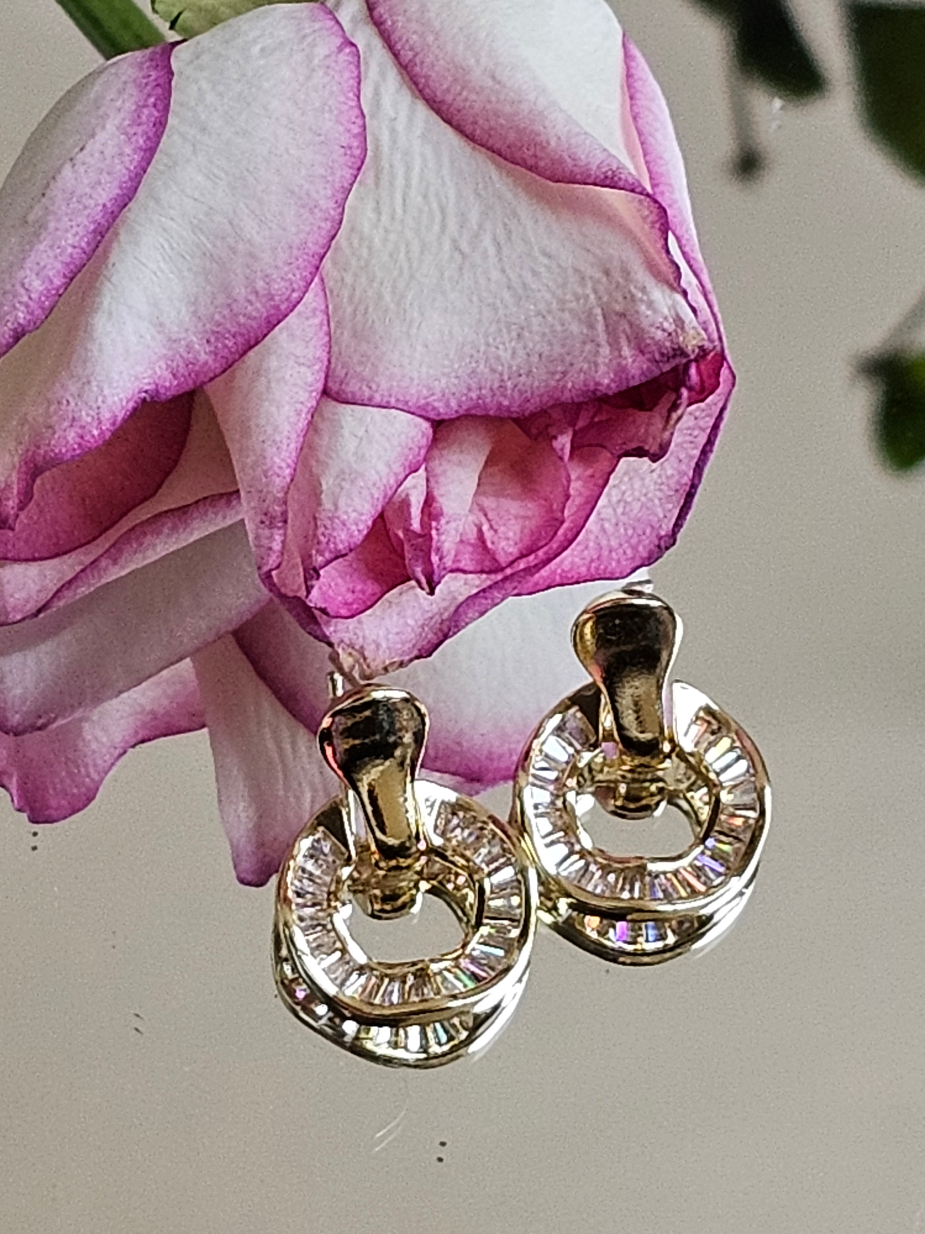 Aurora Crystal Loop Studs (Anti-Tarnish)