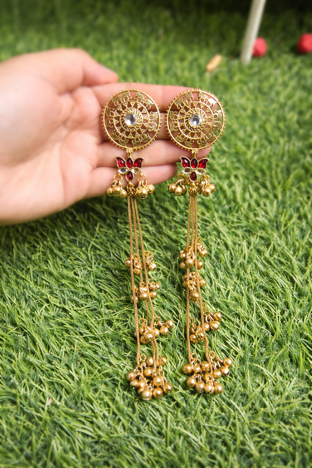 Rajkumari Tassel Kashmiri Earrings