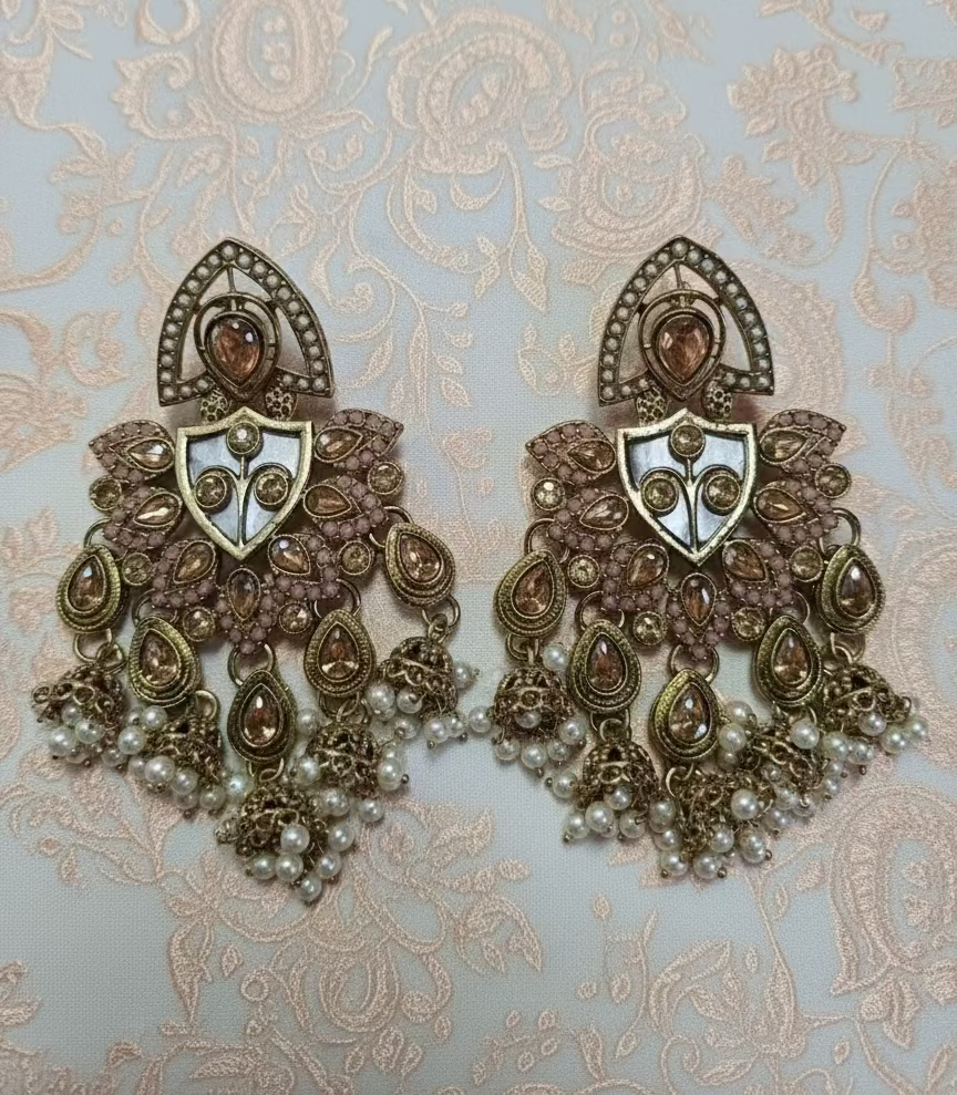 Royal Grace Kundan Chandbali Earrings